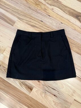 Böhme Black Mini Skirt | Classic Tailored | Size L